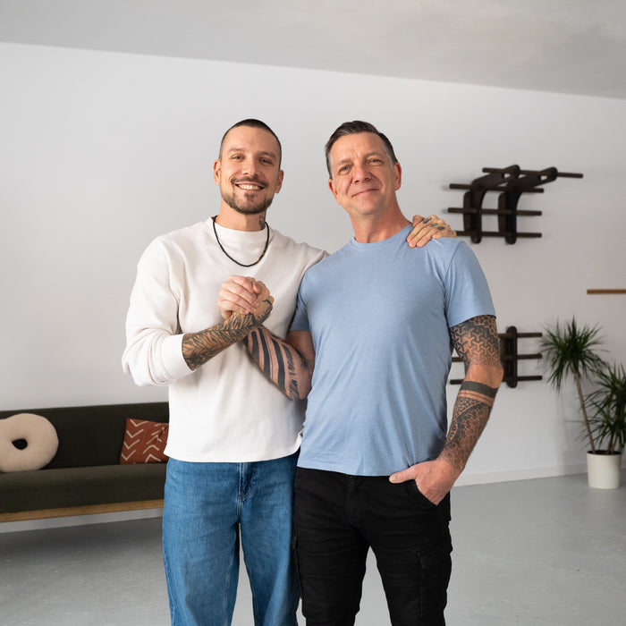 Patryk Barglik z tatą, twórcy Fit Your Gym
